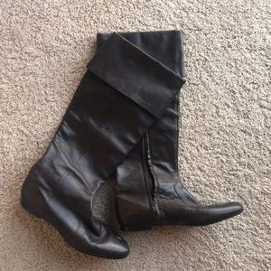 Leather boots